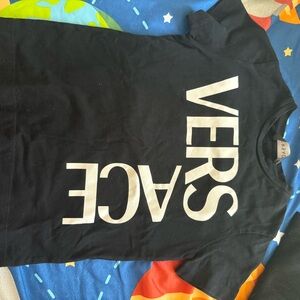 Versace Kids Tee in Black and White